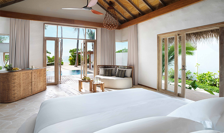 三卧室日落海滩别墅-Three Bedroom Beach Sunset Villa 房型图片及房间装修风格(斯茹芬富士岛 Sirru Fen Fushi)海岛马尔代夫 